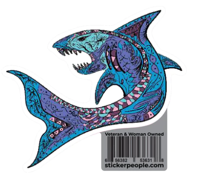 Express Your Unique Style with Shark Stickers: A Fin-tastic Choice for Sticker People | Zupyak