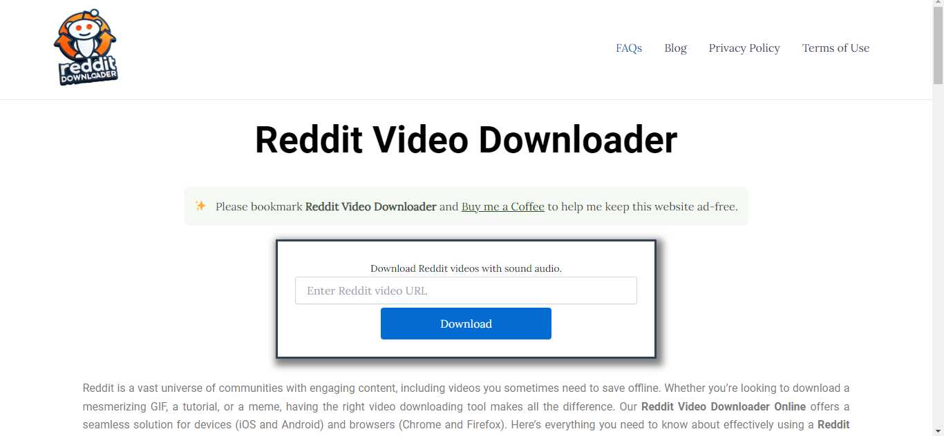 Reddit Video Downloader